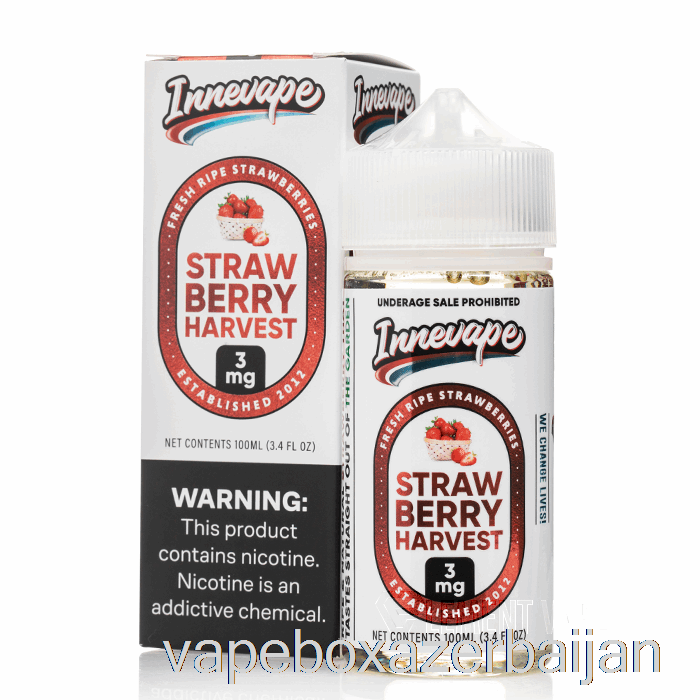 Vape Box Azerbaijan Strawberry Harvest - Innevape E-Liquid - 100mL 6mg